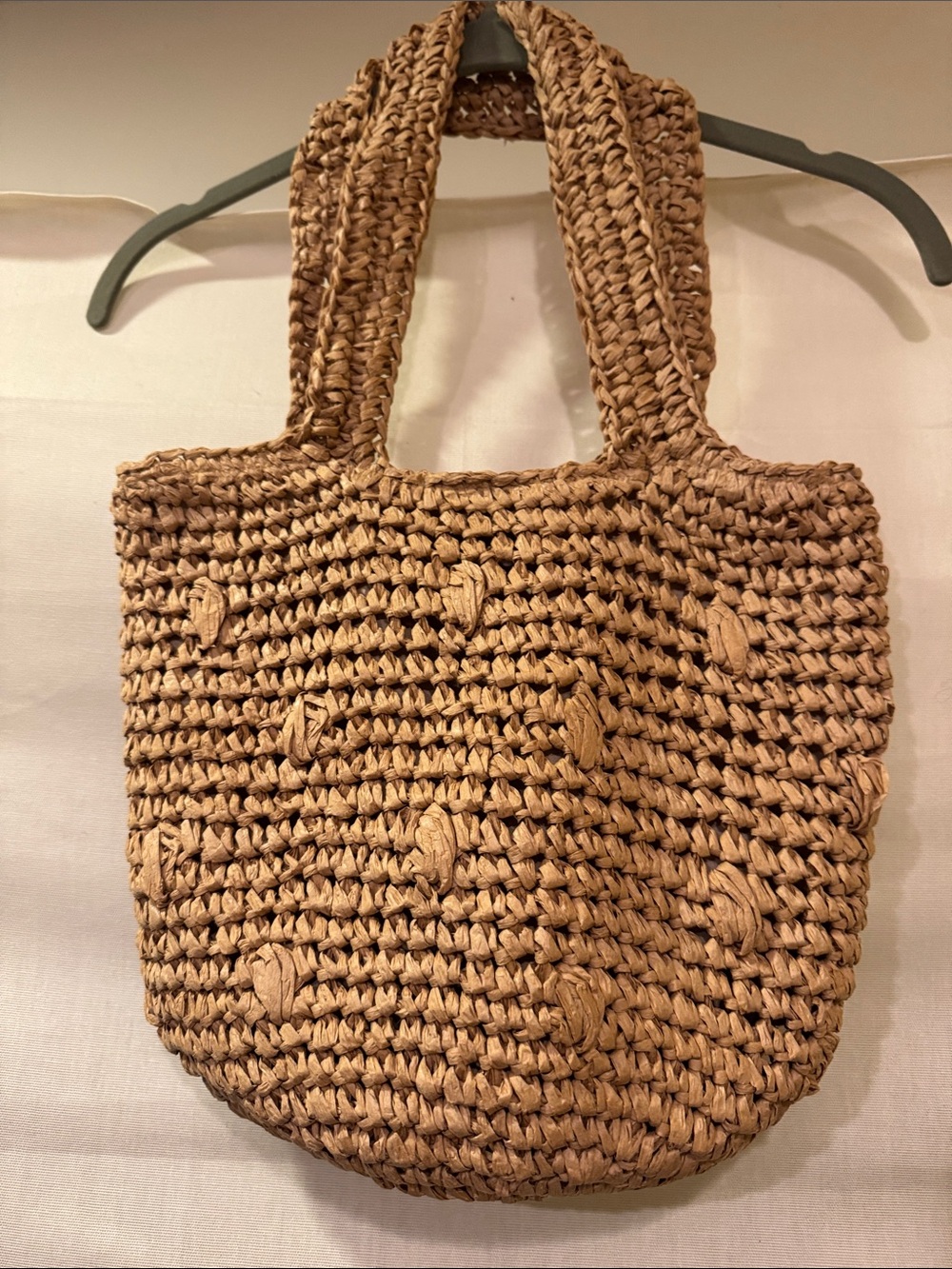 Shiraleah Natural Woven Tote - Tan